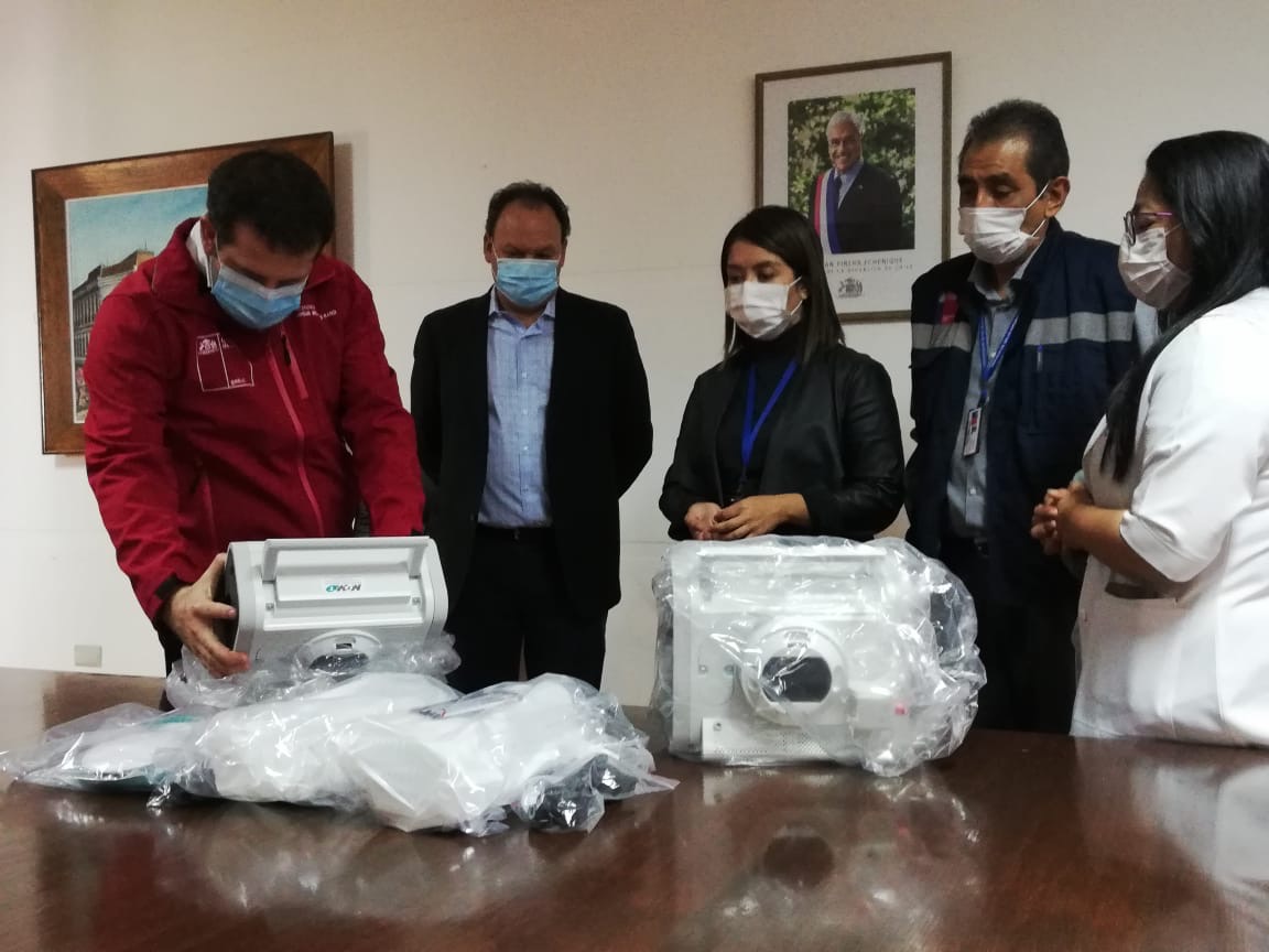 SQM entregó dos ventiladores mecánicos a la Red de Salud Pública de la Región de Antofagasta